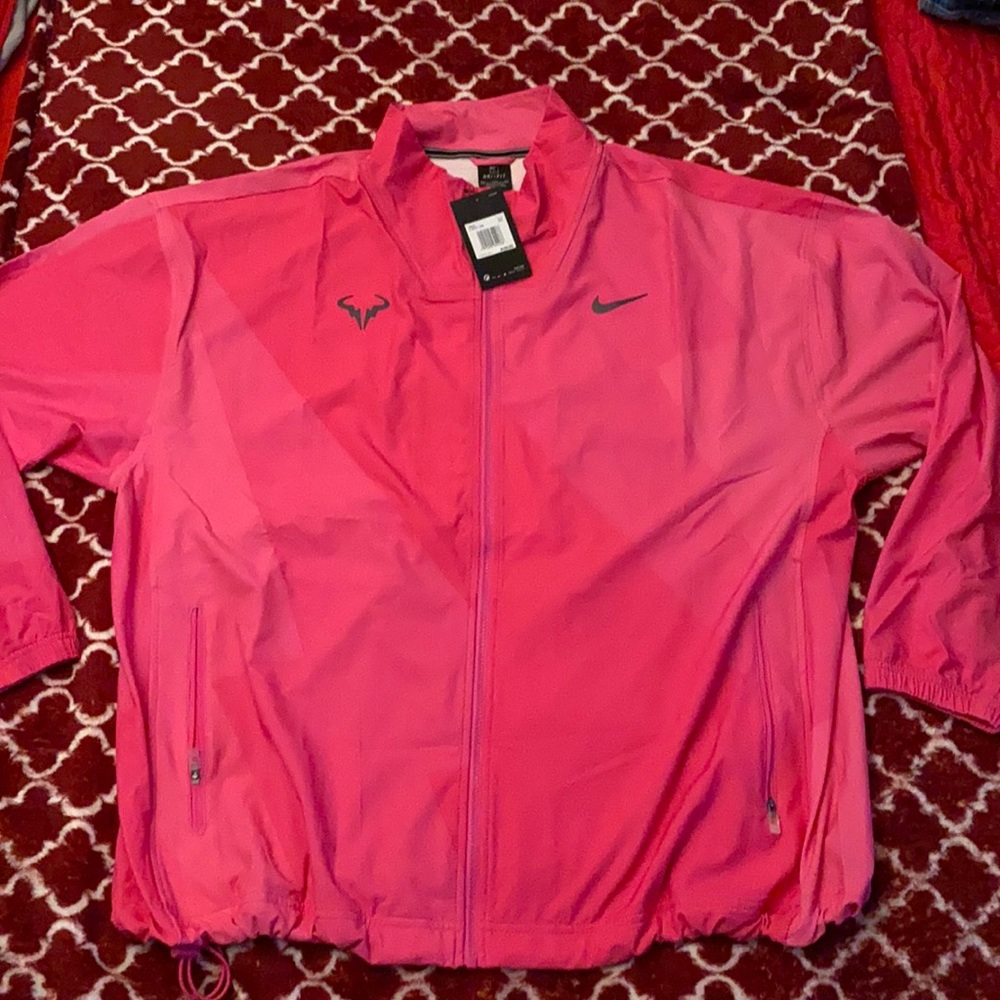 Nike Court Pink Jacket Rafael Nadal Size 2xl